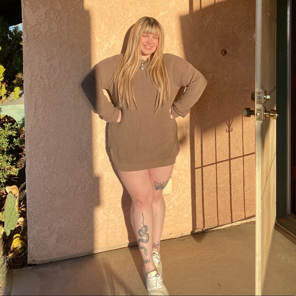 Plus size sweater dress (oversized)